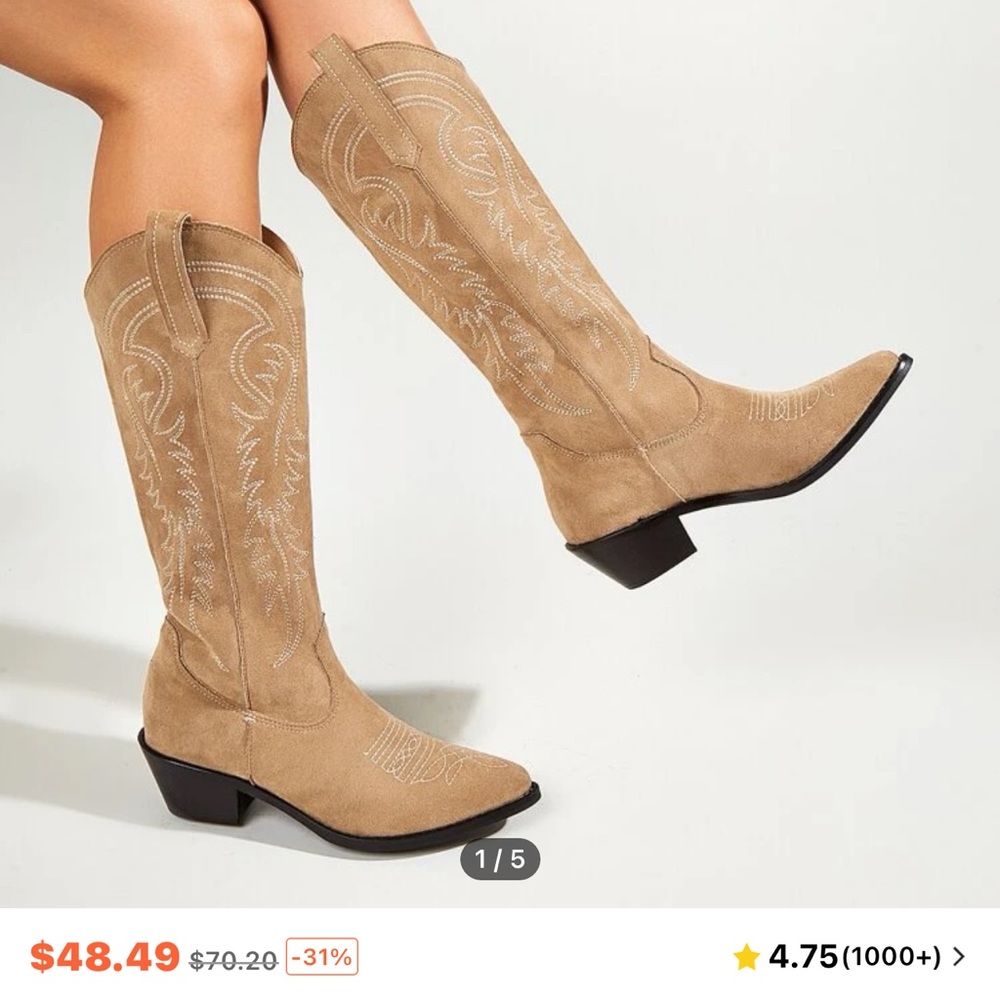 SHEIN Cowgirl boots